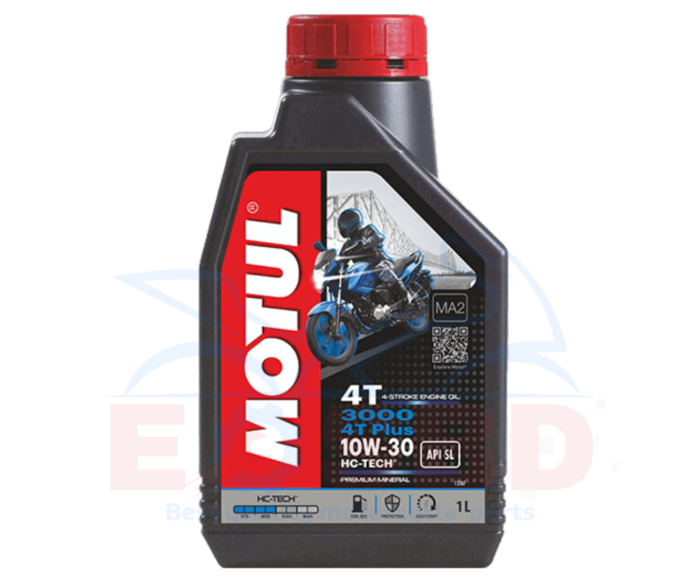 MOTUL 3000 4T PLUS 10W-30 MINERAL 1L - Image 1
